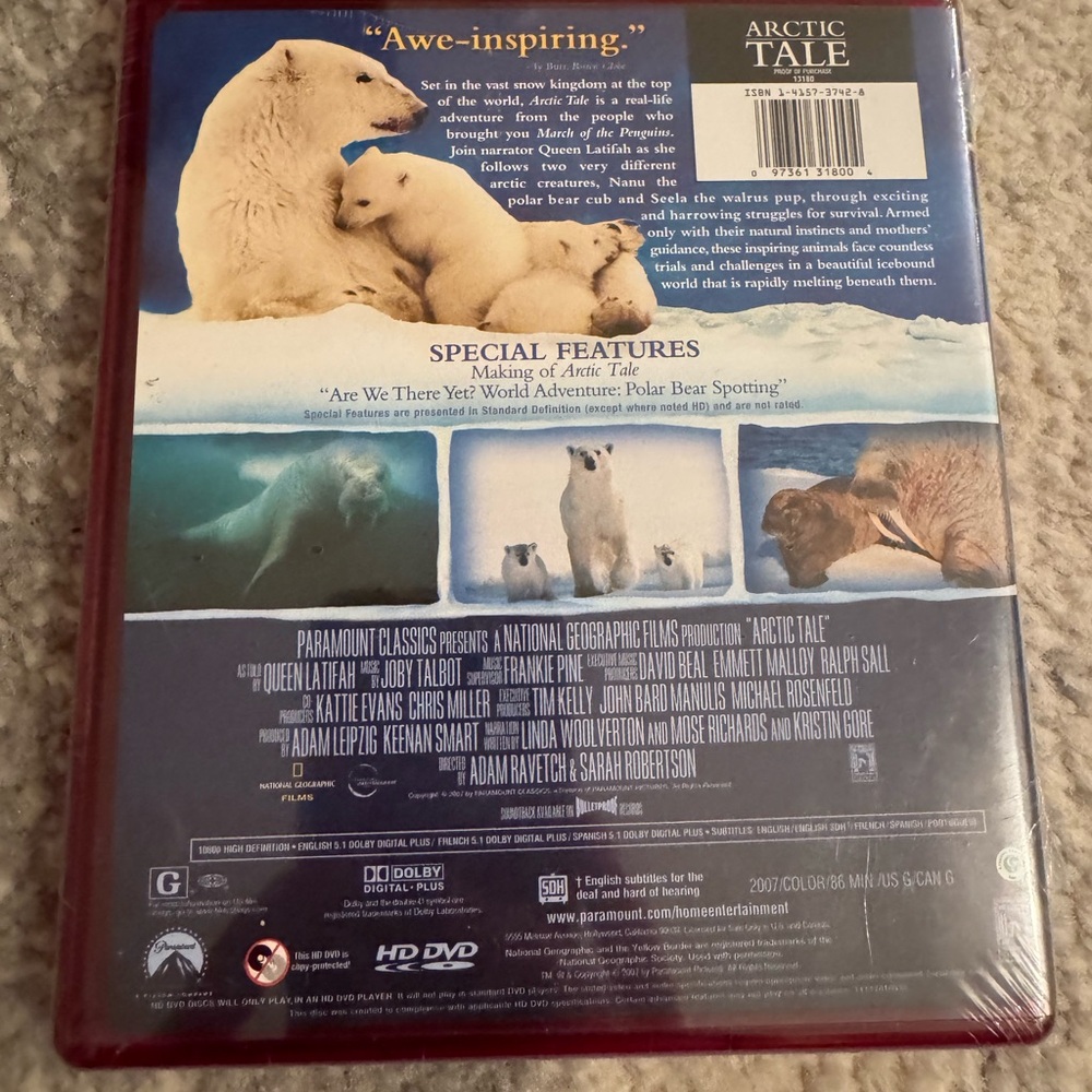 Arctic Tale HD DVD - Never Opened